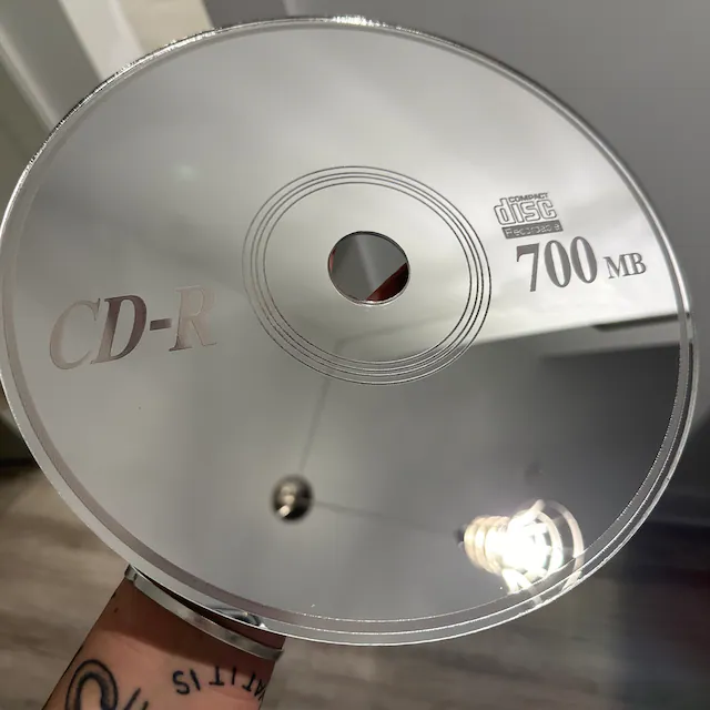 Custom CD Mirror — Easy Cuts Signs